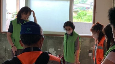 광주시 송정동 지역사회보장협의체, 침수피해가구 일상회복을 위한 방역·소독 실시