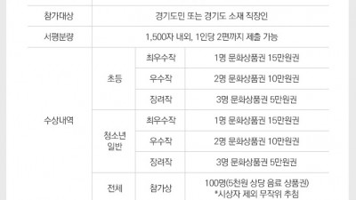 도, 9월 독서의 달 기념 ‘내가 권하는 책’ 서평 공모전 개최