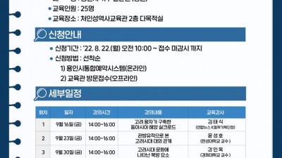 용인 처인성역사교육관, ‘글로벌 고려 비밀‘ 강의