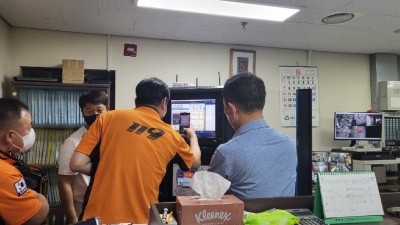 용인특례시, 용인중앙시장 점포 405곳에 화재알림시설 설치