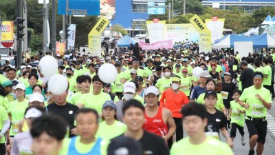 남북평화철도 광명 출발 기원하며 5천 명 달린다… 광명시, KTX광명역 평화마라톤대회 6월 11일 개최