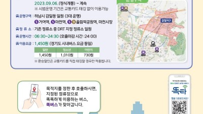 경기도, 30일부터 똑버스 하남 감일ㆍ위례에서 운행