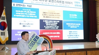 광명시, 지방정부가 주관하는 첫 ESG 포럼 열어… ESG 행정 선도 도시로 도약