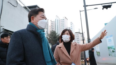 박승원 시장, 재개발구역 교통안전 확보 위한 현장 방문