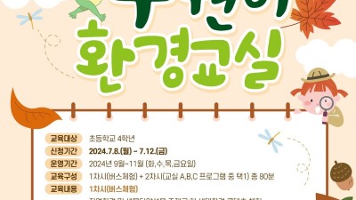 수원시, ‘찾아가는 수원이 환경교실’ 64개 학급 모집