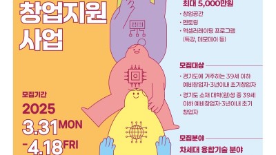 미래기술 창업의 주인공은? 경기도 ‘청년 융합기술 창업지원’ 참가자 모집