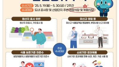 경기도 특사경, 현장식당·한식뷔페 360곳 식중독 예방 집중수사