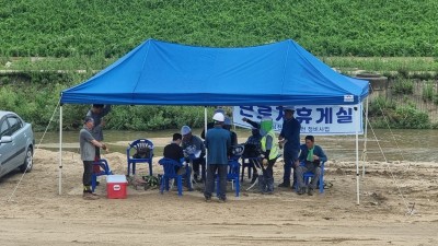 경기도 직접 시행 지방하천 정비사업장, 현장근로자 온열질환 예방 위한 특별점검실시