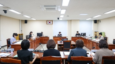 안양시의회 복지환경위원회, 집행기관과 현안사항 간담회 개최