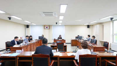 안양시의회 기획행정위원회, 집행기관과 현안사항 간담회 개최